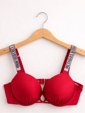 VICTORIA’S SECRET VERY SEXY SHINE STRAP RED PUSH UP BRA